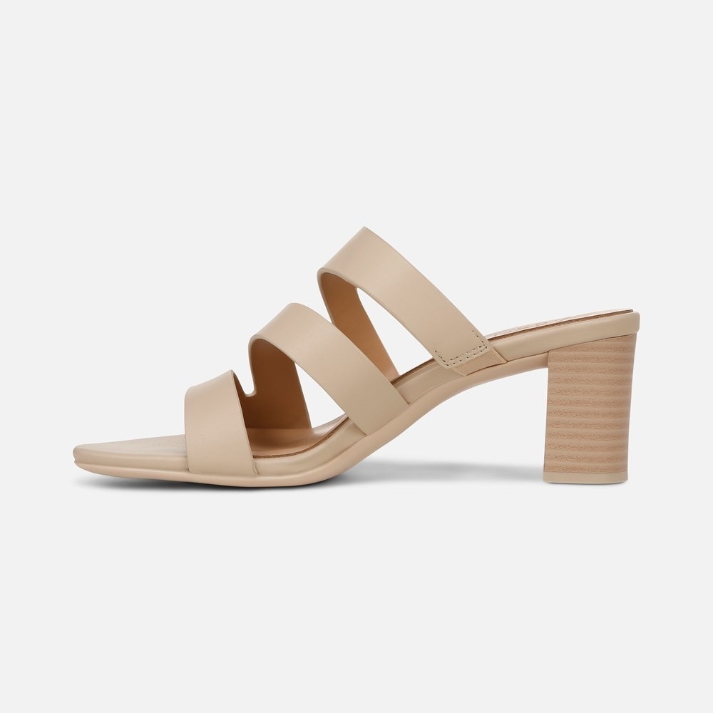 Naturalizer Cream Minimalist Block Heel Sandals❤️